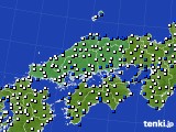 2019年03月11日の中国地方のアメダス(風向・風速)