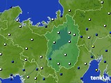 滋賀県のアメダス実況(風向・風速)(2019年03月11日)