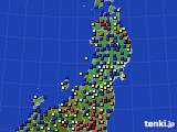 東北地方のアメダス実況(日照時間)(2019年03月12日)