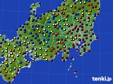 関東・甲信地方のアメダス実況(日照時間)(2019年03月12日)