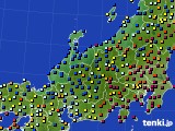 北陸地方のアメダス実況(日照時間)(2019年03月12日)