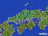 中国地方のアメダス実況(日照時間)(2019年03月12日)