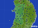 2019年03月12日の秋田県のアメダス(日照時間)