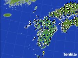 九州地方のアメダス実況(風向・風速)(2019年03月12日)