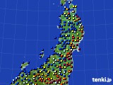 東北地方のアメダス実況(日照時間)(2019年03月13日)