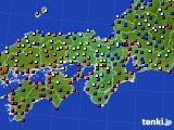 近畿地方のアメダス実況(日照時間)(2019年03月13日)