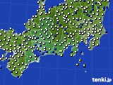 2019年03月14日の東海地方のアメダス(風向・風速)
