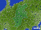 長野県のアメダス実況(風向・風速)(2019年03月14日)