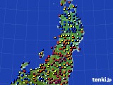 2019年03月15日の東北地方のアメダス(日照時間)