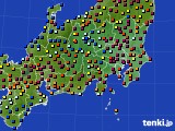 関東・甲信地方のアメダス実況(日照時間)(2019年03月15日)
