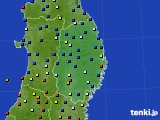 岩手県のアメダス実況(日照時間)(2019年03月15日)