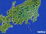 関東・甲信地方のアメダス実況(風向・風速)(2019年03月16日)