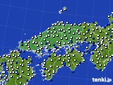 2019年03月16日の中国地方のアメダス(風向・風速)
