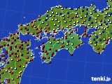 四国地方のアメダス実況(日照時間)(2019年03月17日)