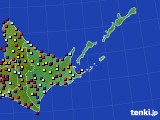道東のアメダス実況(日照時間)(2019年03月17日)