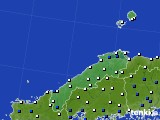 2019年03月17日の島根県のアメダス(風向・風速)