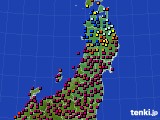 東北地方のアメダス実況(日照時間)(2019年03月18日)