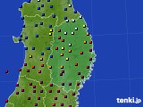 岩手県のアメダス実況(日照時間)(2019年03月18日)