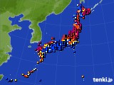 アメダス実況(日照時間)(2019年03月19日)