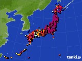 2019年03月20日のアメダス(日照時間)