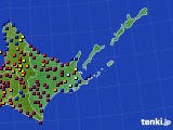 道東のアメダス実況(日照時間)(2019年03月20日)