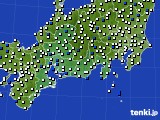 東海地方のアメダス実況(風向・風速)(2019年03月20日)