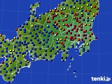 関東・甲信地方のアメダス実況(日照時間)(2019年03月21日)