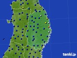 岩手県のアメダス実況(日照時間)(2019年03月21日)