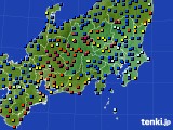 関東・甲信地方のアメダス実況(日照時間)(2019年03月22日)