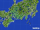 2019年03月22日の東海地方のアメダス(風向・風速)