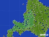 道央のアメダス実況(風向・風速)(2019年03月22日)