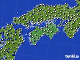 四国地方のアメダス実況(風向・風速)(2019年03月23日)