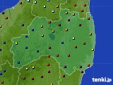 福島県のアメダス実況(日照時間)(2019年03月24日)