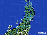 2019年03月24日の東北地方のアメダス(気温)