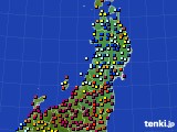 2019年03月25日の東北地方のアメダス(日照時間)
