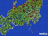 関東・甲信地方のアメダス実況(日照時間)(2019年03月25日)