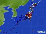 アメダス実況(日照時間)(2019年03月25日)