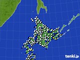 2019年03月25日の北海道地方のアメダス(風向・風速)