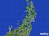 2019年03月26日の東北地方のアメダス(風向・風速)