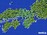 2019年03月26日の近畿地方のアメダス(風向・風速)