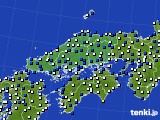 2019年03月26日の中国地方のアメダス(風向・風速)