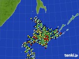 北海道地方のアメダス実況(日照時間)(2019年03月28日)