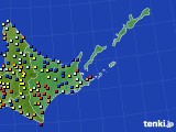 道東のアメダス実況(日照時間)(2019年03月28日)