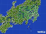関東・甲信地方のアメダス実況(風向・風速)(2019年03月28日)