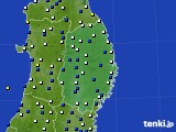 岩手県のアメダス実況(風向・風速)(2019年03月28日)