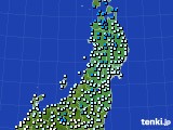 東北地方のアメダス実況(気温)(2019年03月29日)