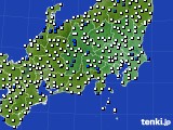 関東・甲信地方のアメダス実況(風向・風速)(2019年03月30日)