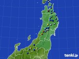 東北地方のアメダス実況(積雪深)(2019年03月31日)