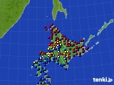 北海道地方のアメダス実況(日照時間)(2019年03月31日)