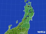 東北地方のアメダス実況(積雪深)(2019年04月01日)